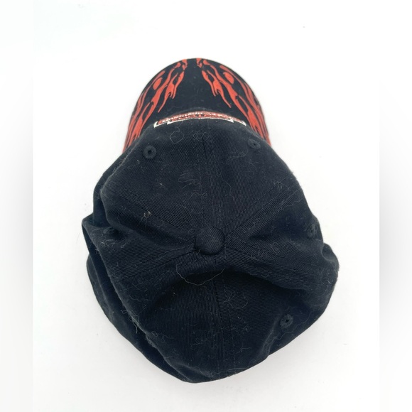 Harley Davidson Baseball Hat Black and Orange Flame W/ Logo Adult Size Small - Picture 6 of 6